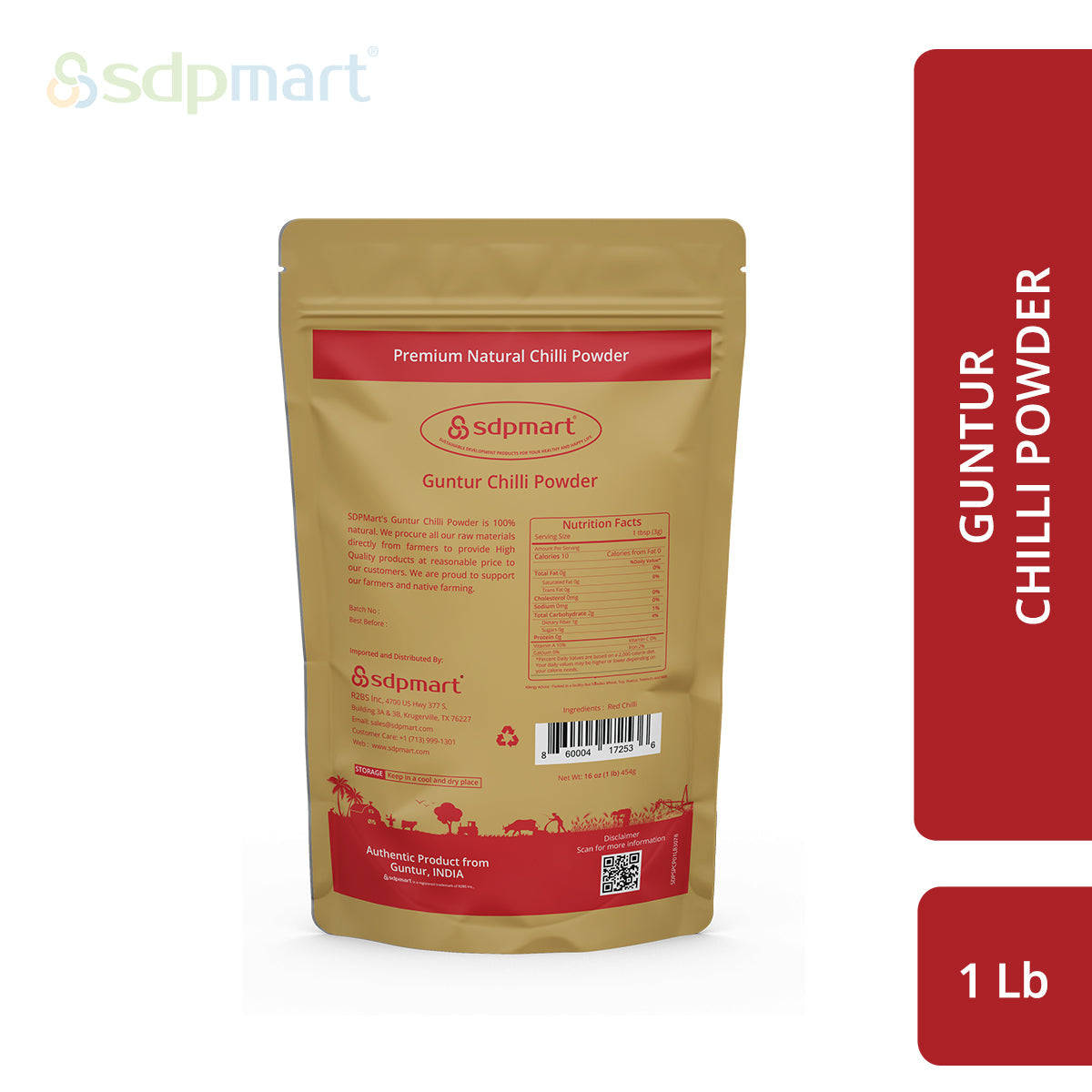 SDPMart Premium Guntur Chilli Powder - SDPMart