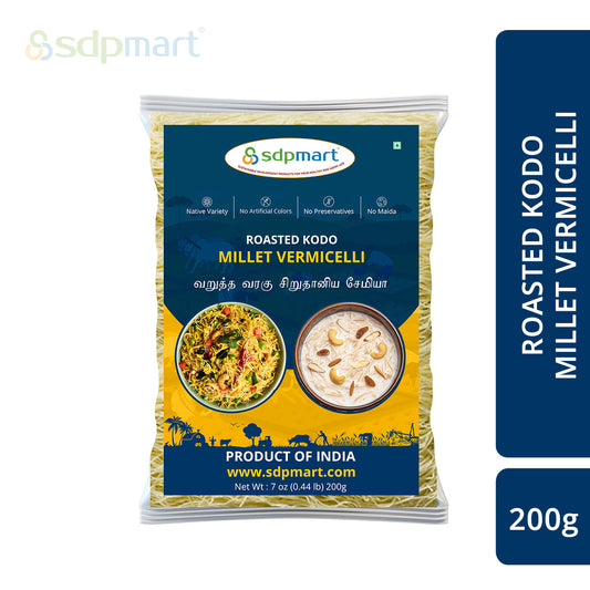 SDPMart Roasted Kodo Millet Vermicelli 200 Gms - SDPMart