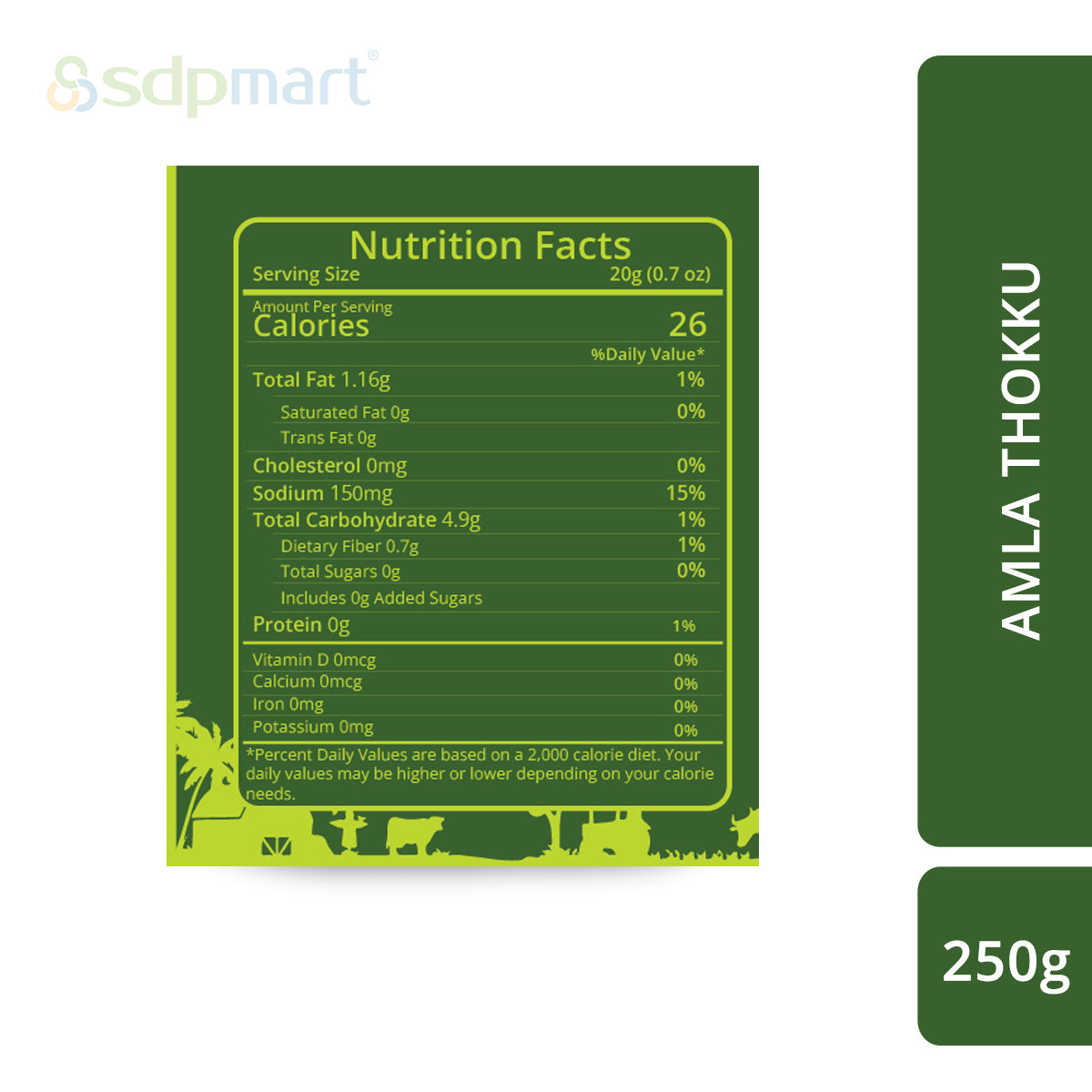 SDPmart Amla Thokku - 250g - SDPMart