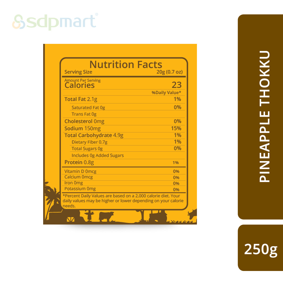 SDPmart Pineapple Thokku - 250g - SDPMart